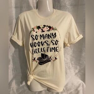 Cream Graphic T-Shirt with Floral Design